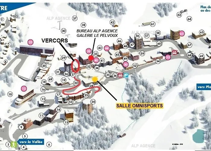 Lägenhet Le Vercors - 3 Pers- Le Vercors - 0r8vr -plagne Centre Mae-5434 *